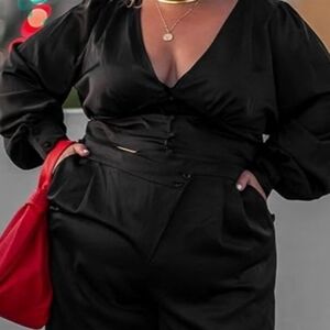 The Drop Women's Black Puff Sleeved Top by @Nataliemeansnice NWT Size XS